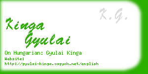 kinga gyulai business card